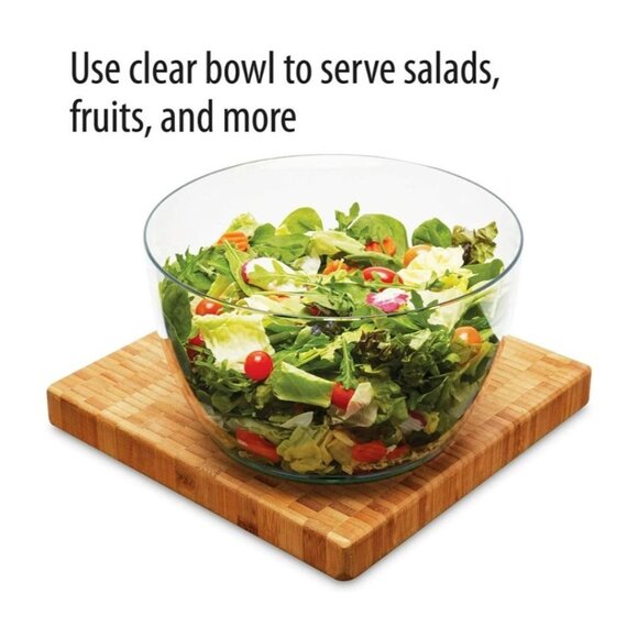 Farberware Professional Easy to Use Pump Plastic Salad Spinner 6.6 qt New - Picture 11 of 12